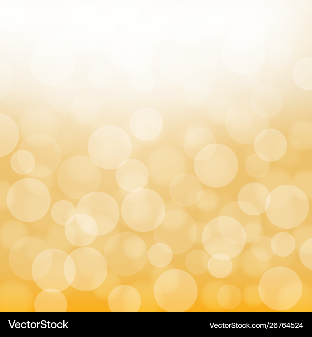 Golden Bokeh Background Vector Image