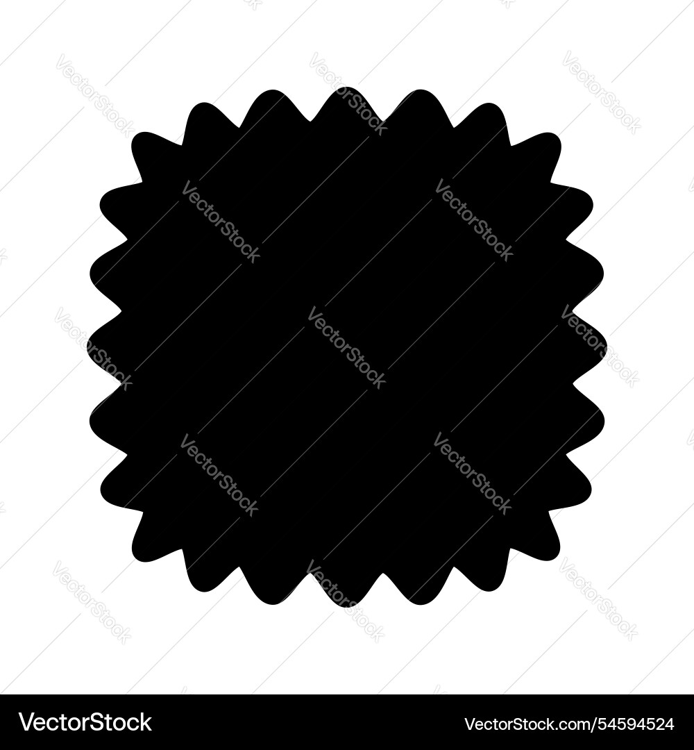 Laced squircle or square with rounded borders Laced squircle or square with rounded borders vector image