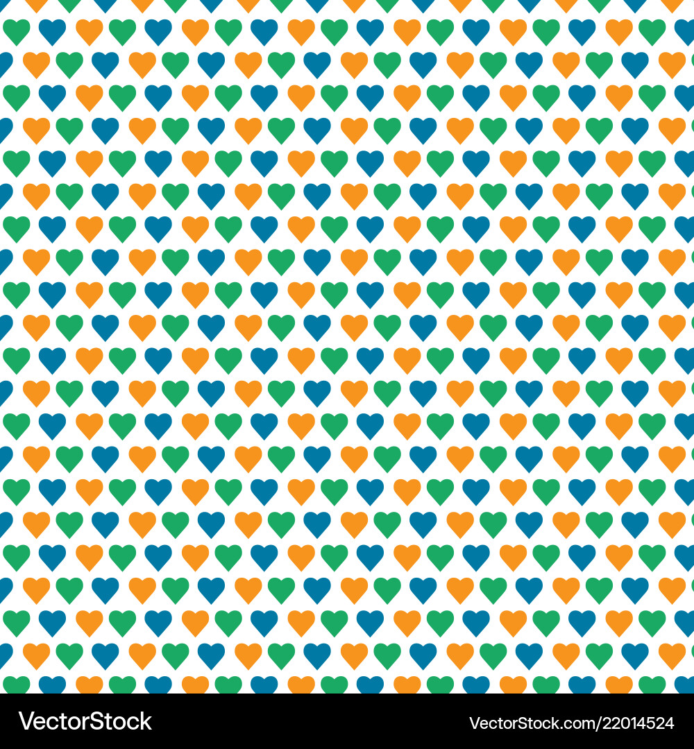 Pattern background heart icon Vector Image