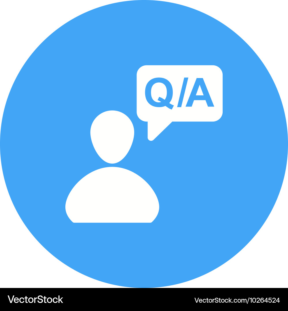 Questions answers Vector Image