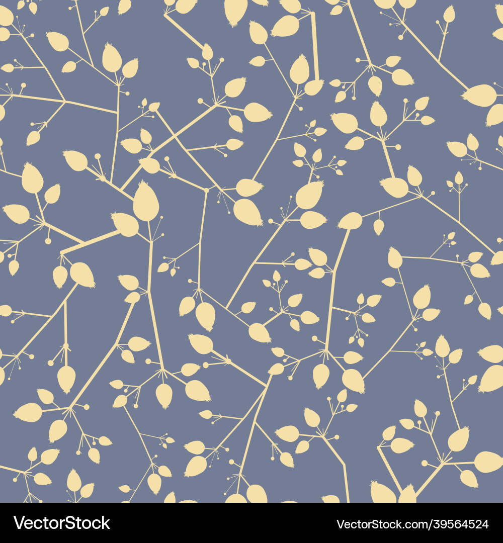 Seamless pattern with a motif of branches Seamless pattern with a motif of branches vector image