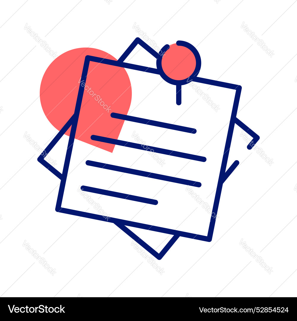 Sticky notes design in modern style ready to use Vector Image