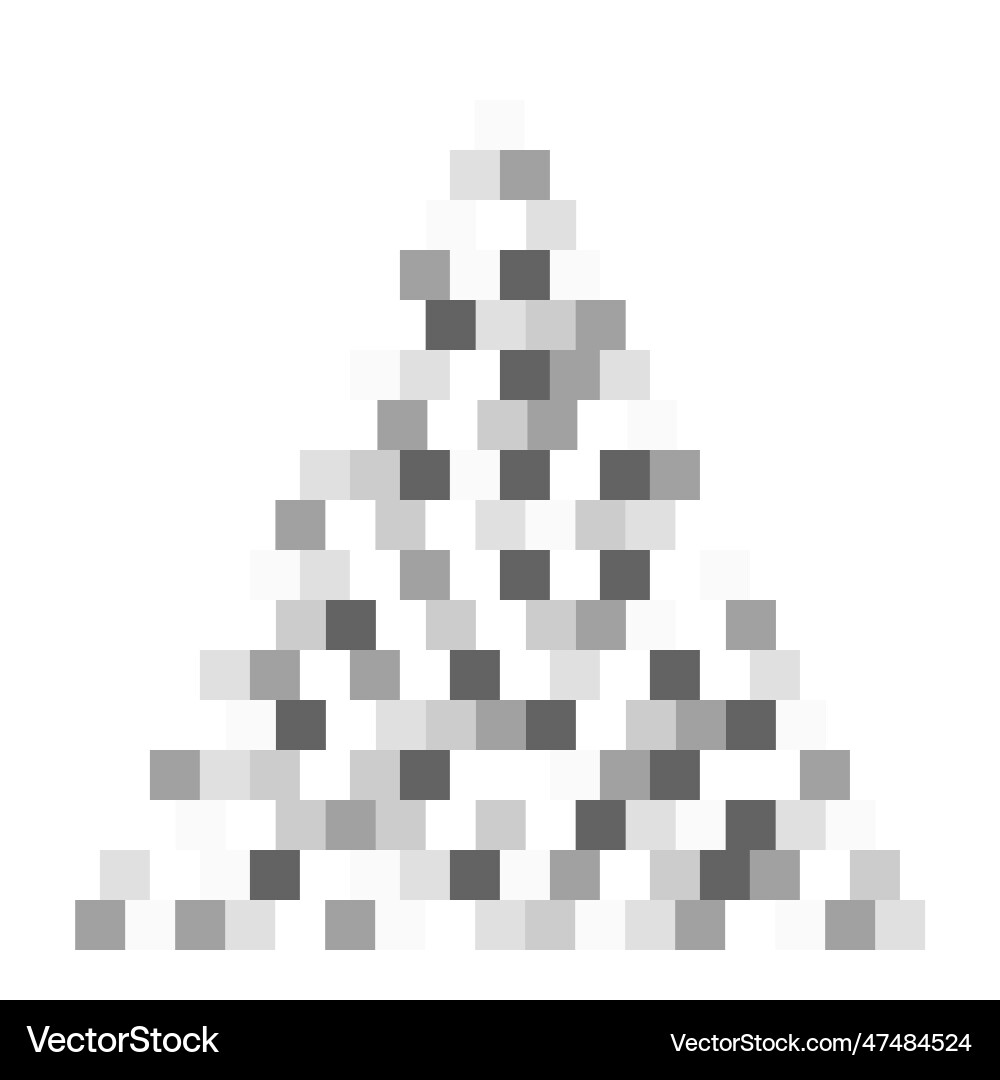 Triangle shaped censor blur effect pattern pixel Triangle shaped censor blur effect pattern pixel Vector Image