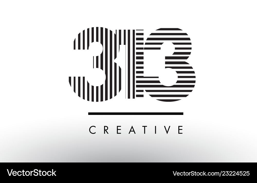 rite.noi　✾ DC20-O-5｜O-336　ロゴ作成 Number 313 Logo Icon Design Vector Stock Vector (Royalty