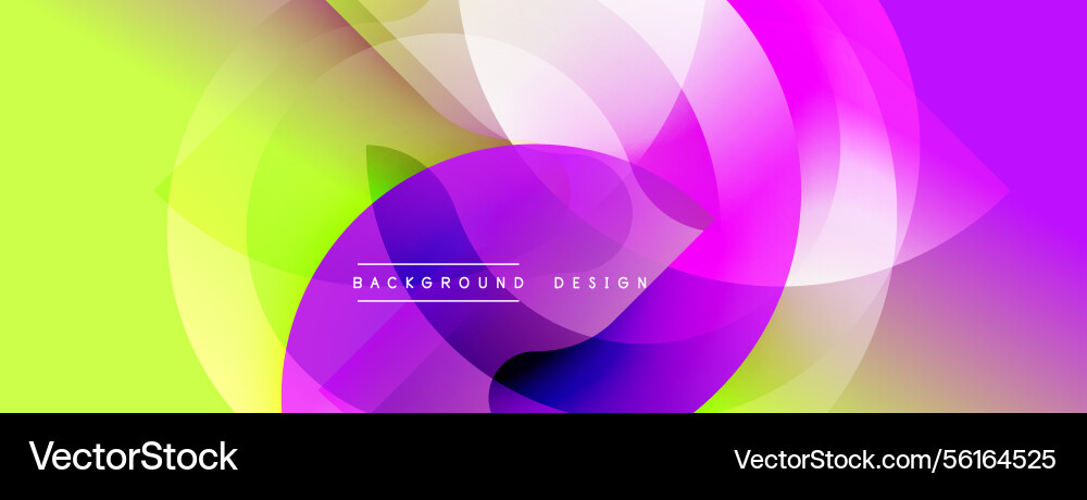 Bright vibrant shapes overlap creating dynamic Bright vibrant shapes overlap creating dynamic vector image