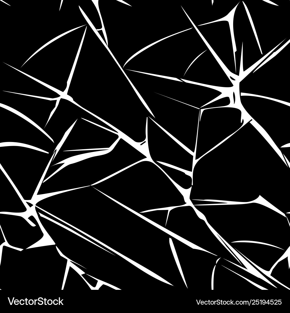 Broken Glass Texture - Monochrome – Royalty-Free Vector | VectorStock, image size:1000x1080