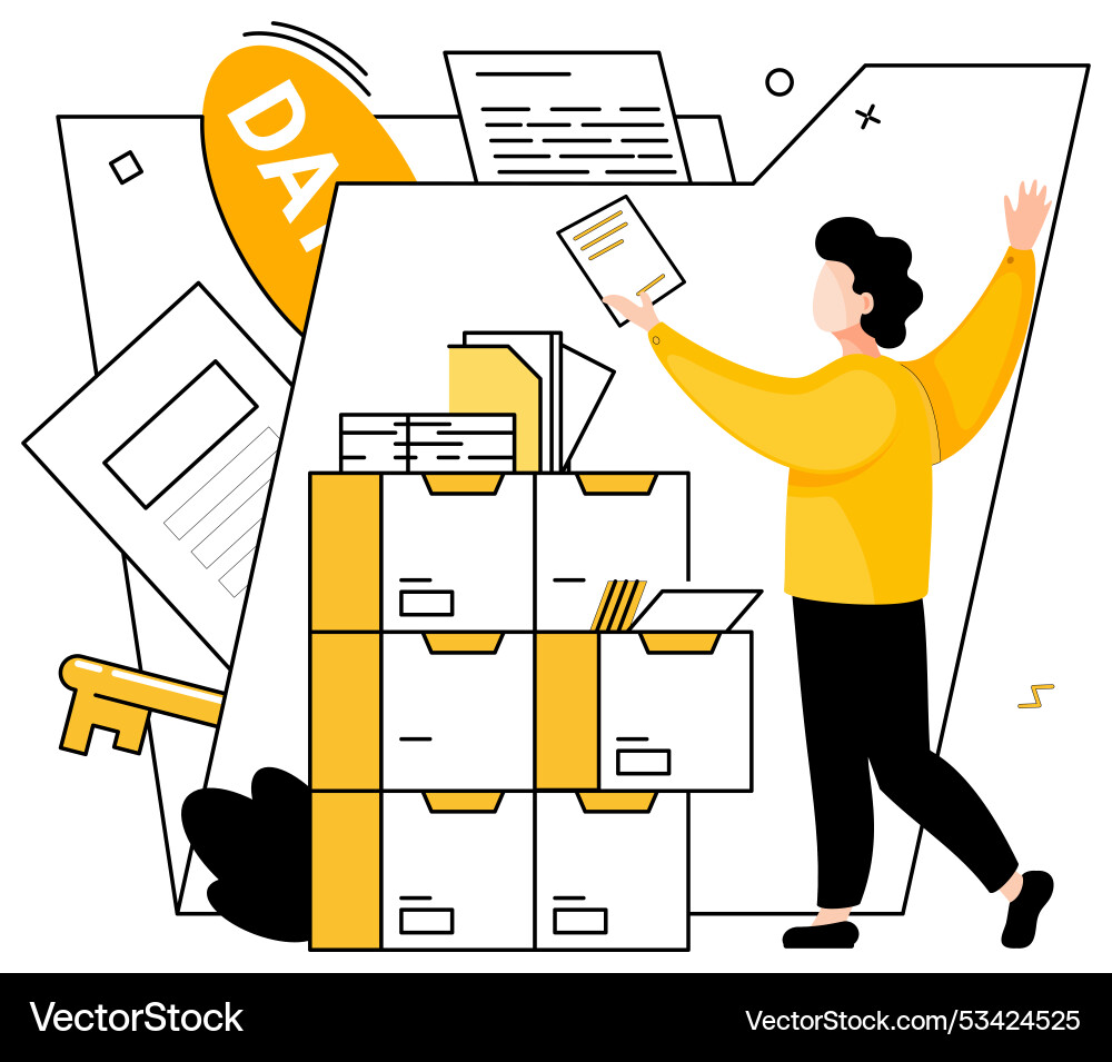 Data analytics technology transforms Data analytics technology transforms vector image
