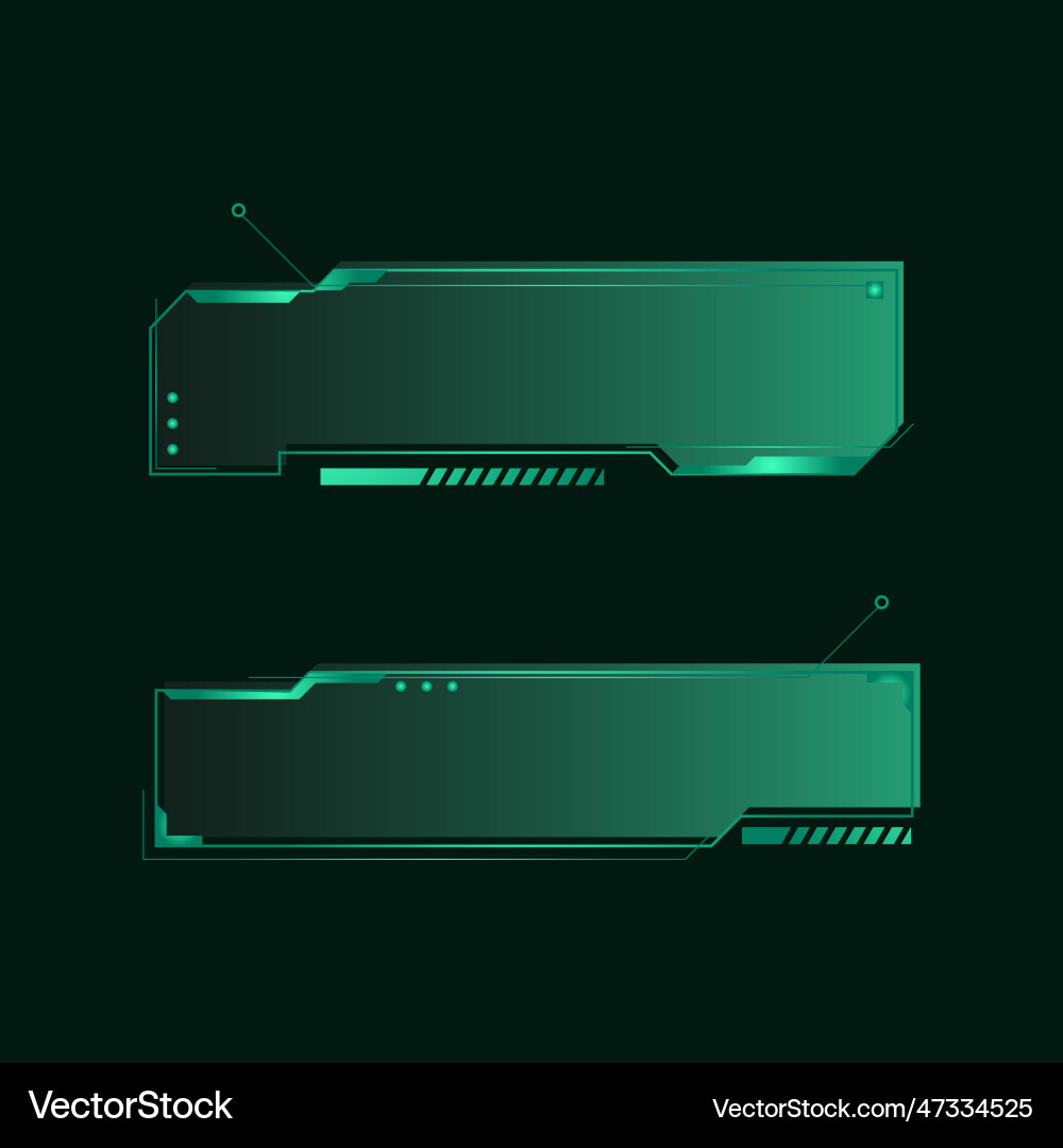Hud futuristic frames user interface element vector image