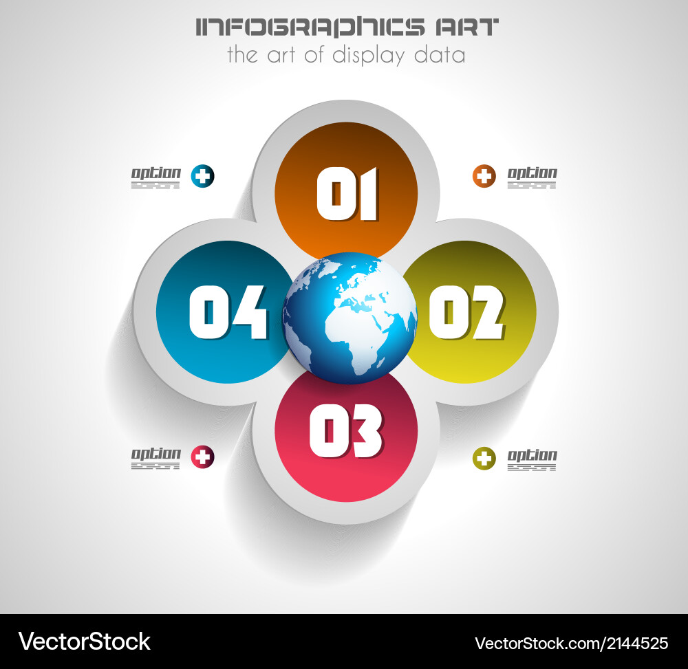 Infographics concept to display your data Vector Image