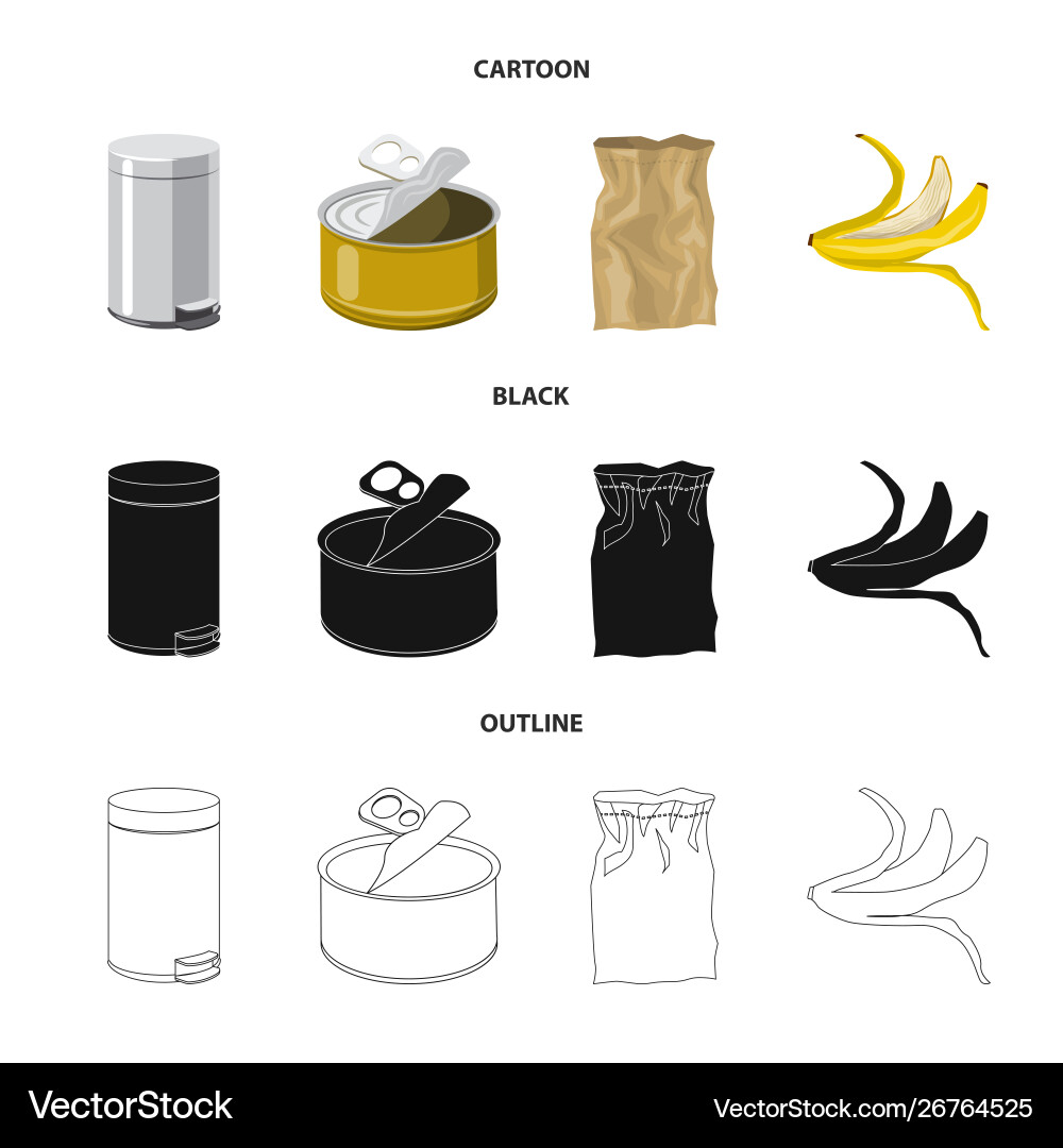 Isolated object refuse and junk logo Isolated object refuse and junk logo vector image