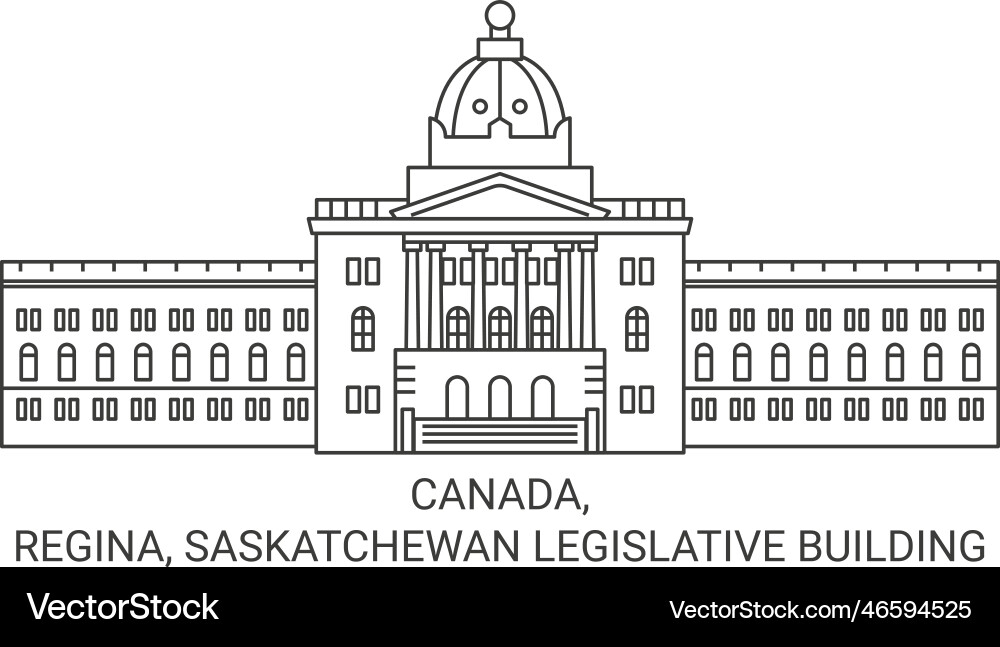 Kanada regina saskatchewan Gesetzgebungsgebäude Kanada regina saskatchewan Gesetzgebungsgebäude vektorbild