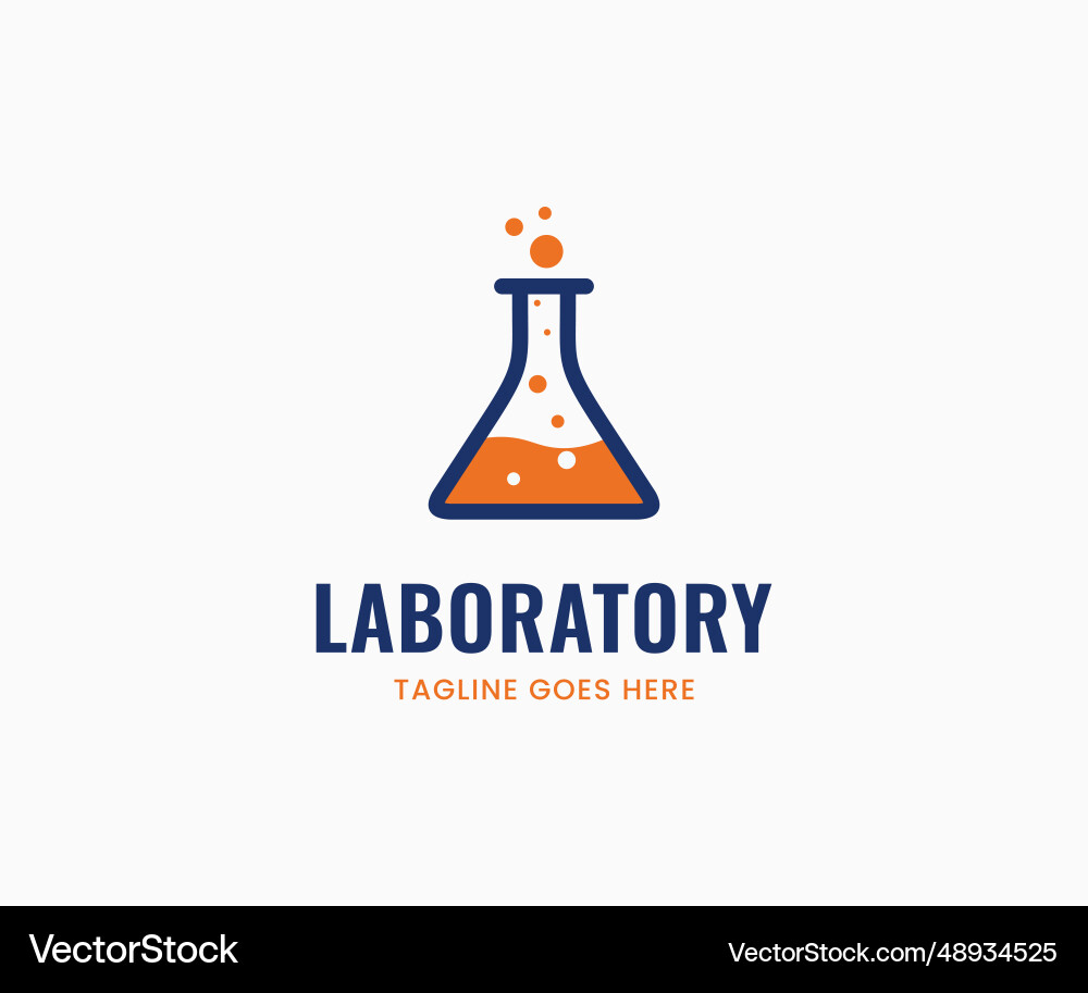 Lab logo design template and laboratory Lab logo design template and laboratory vector image