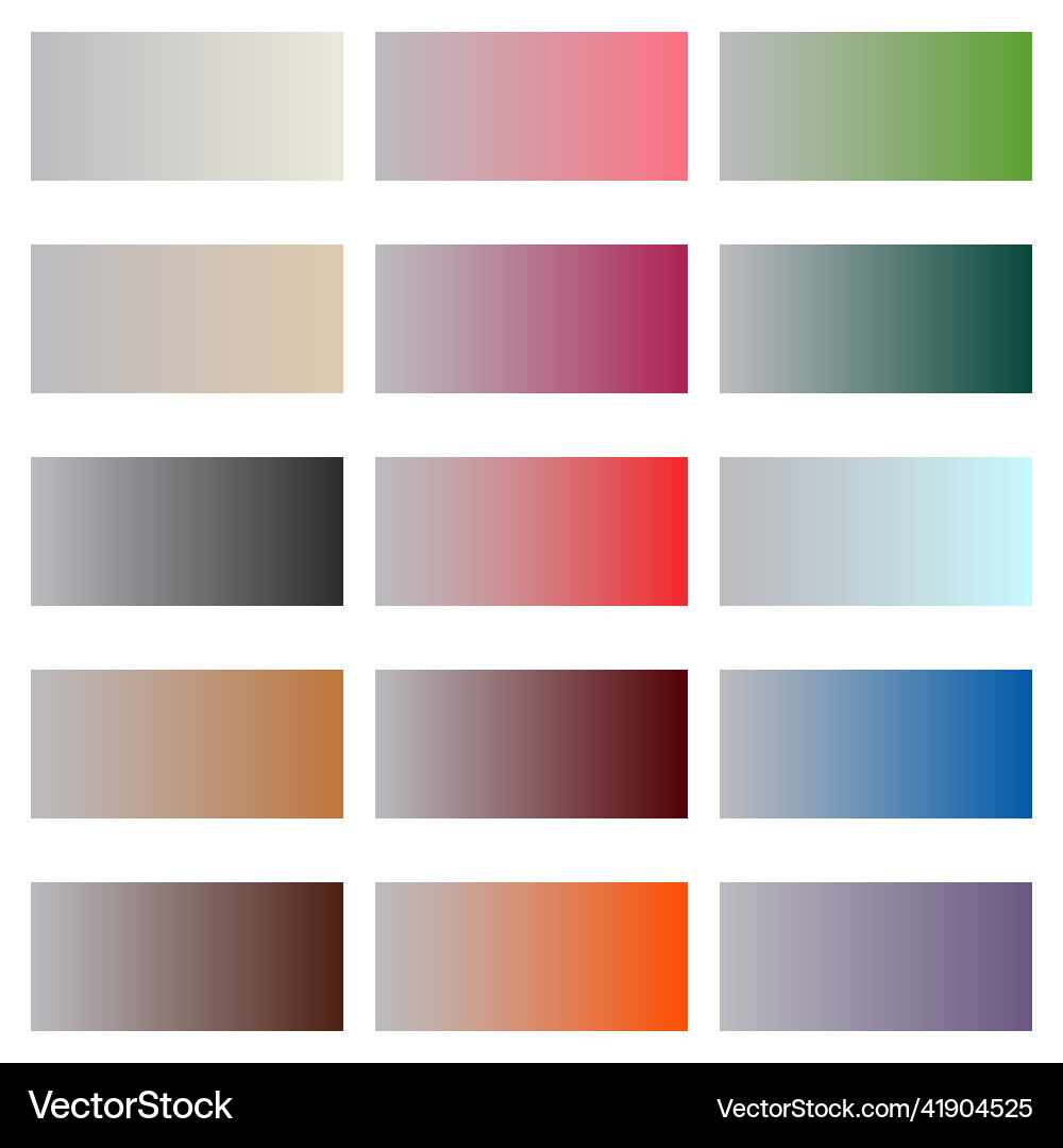 Set of horizontal gradient backgrounds vector image