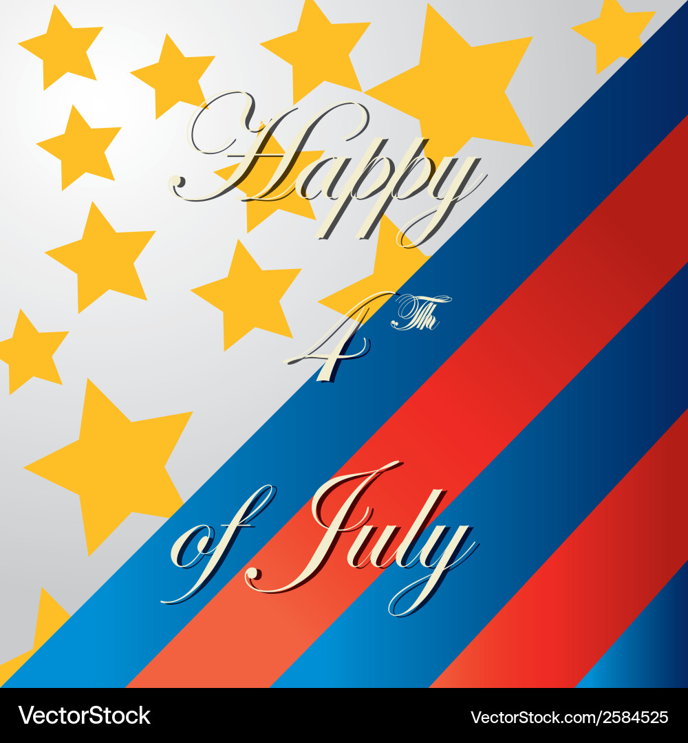 Some stars and colored lines text vector image