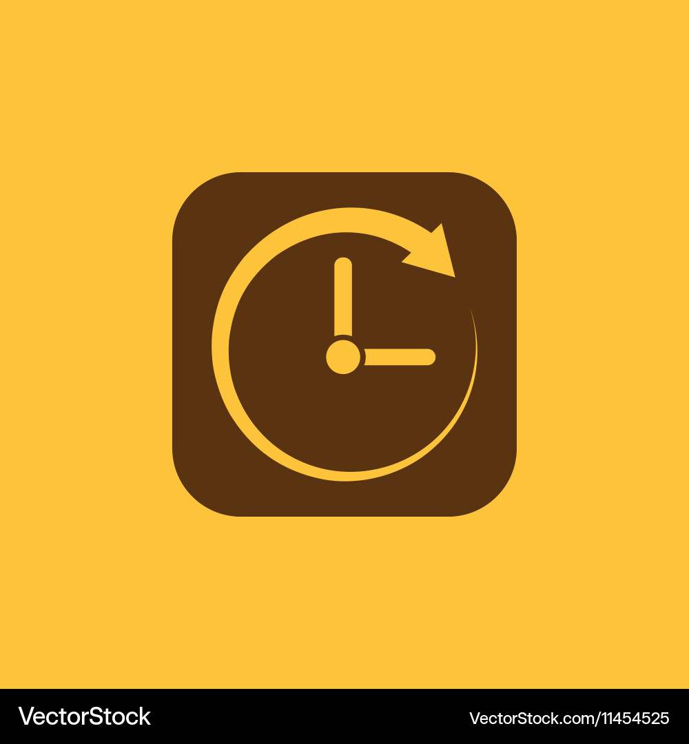 Time clock icon and watch timer Vector Image
