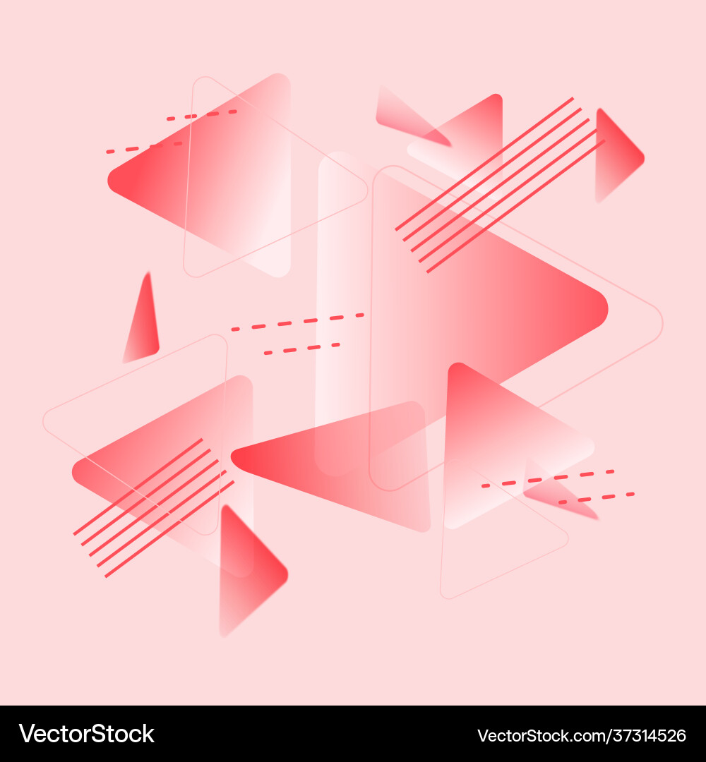 Abstract geometric background with triangles vector image