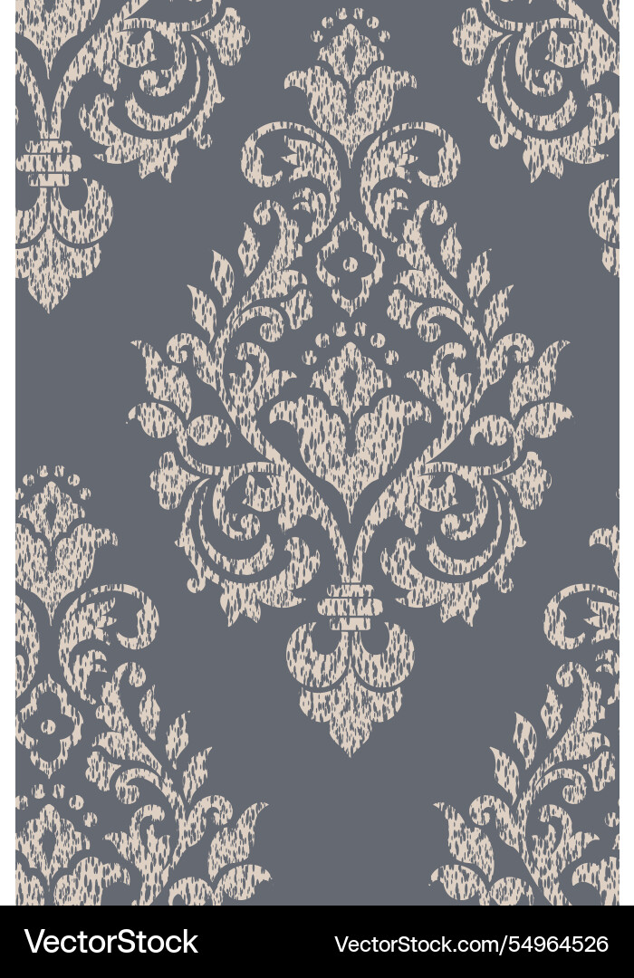Damask seamless pattern element classical Damask seamless pattern element classical vector image