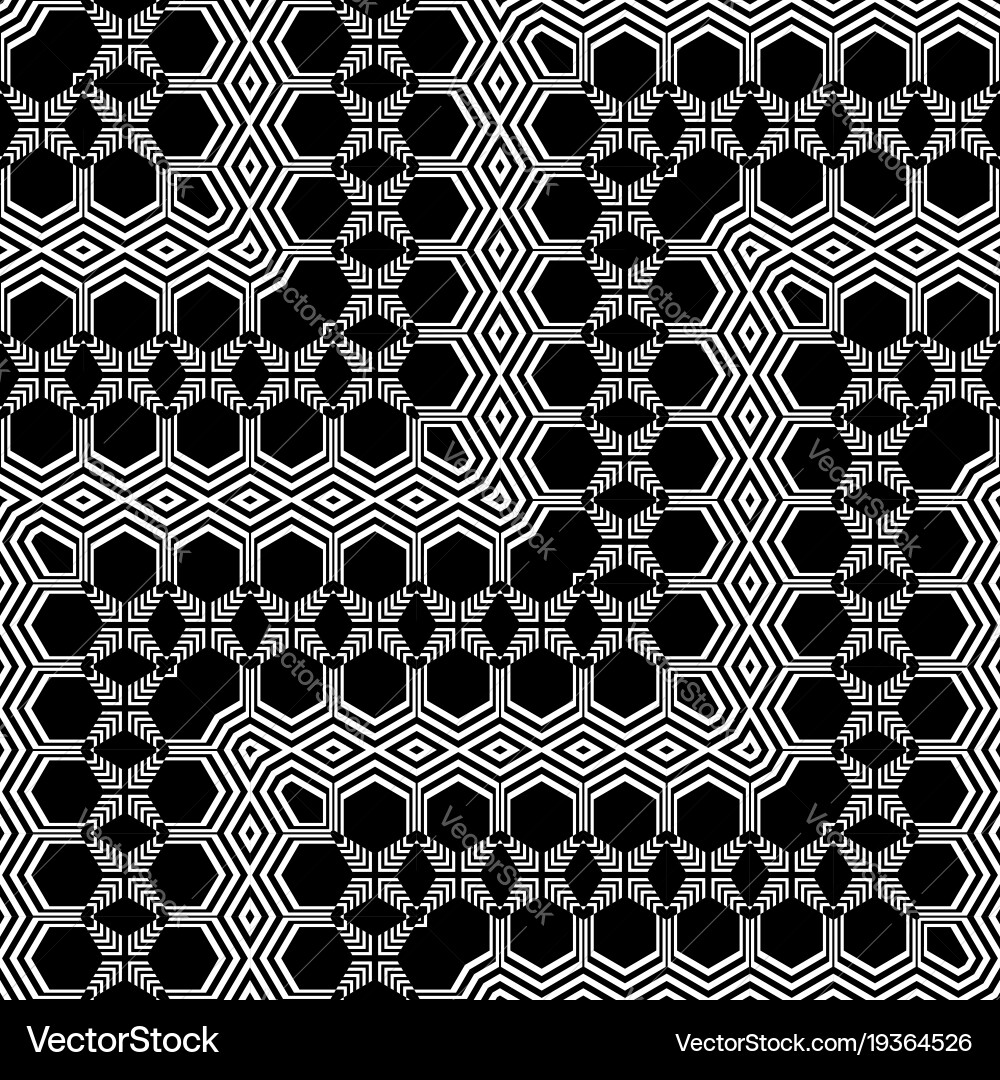Design seamless monochrome zigzag pattern Vector Image