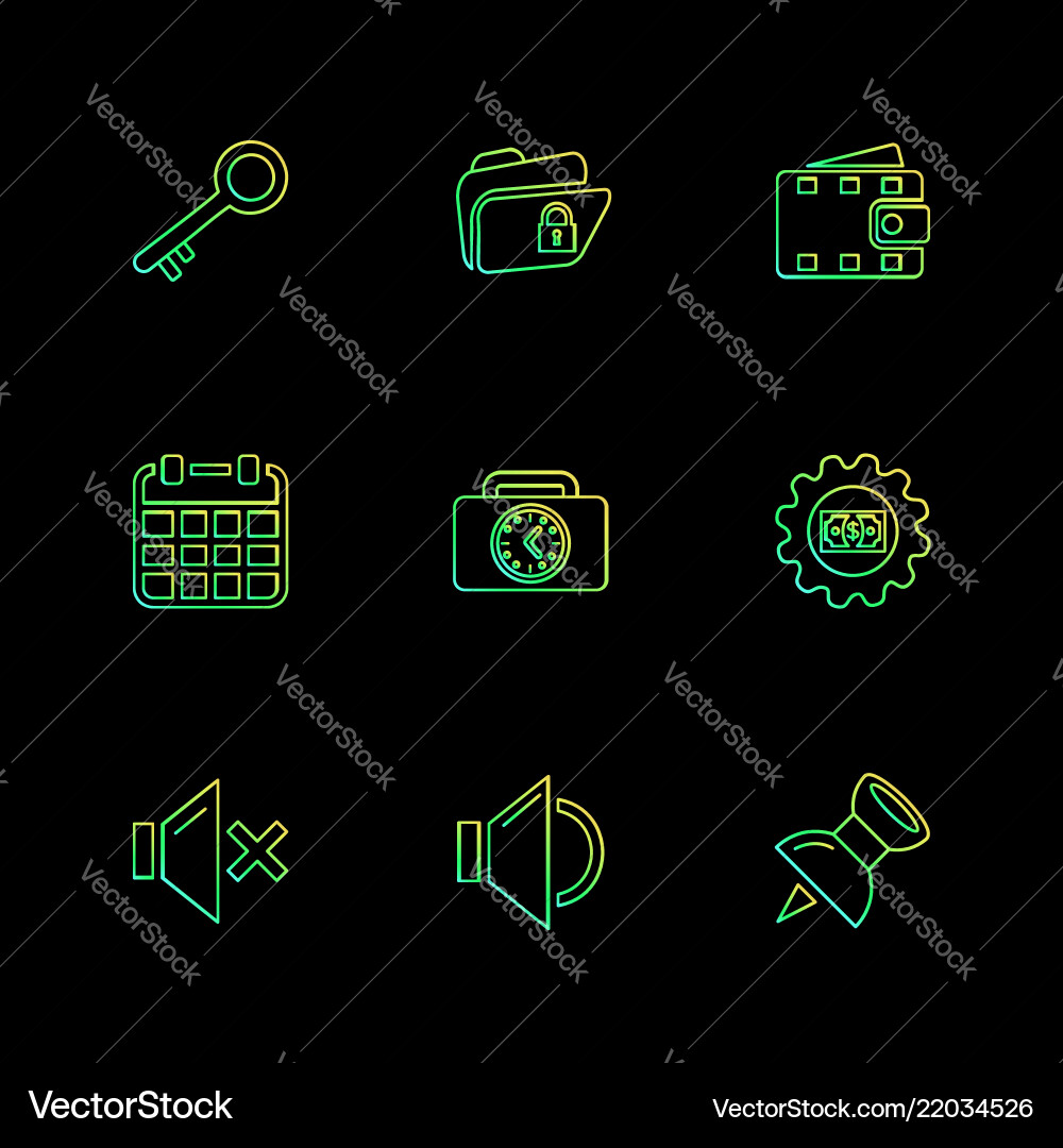 Document sound multimedia user interface vector image
