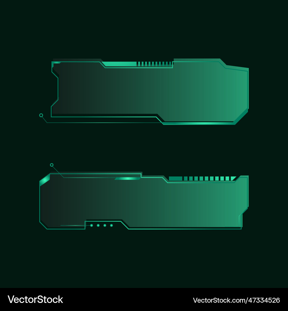 Hud futuristic frames user interface element vector image