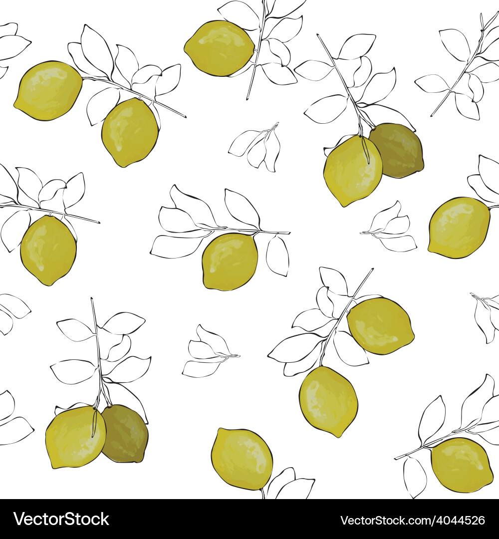 Lemon Pattern vector image