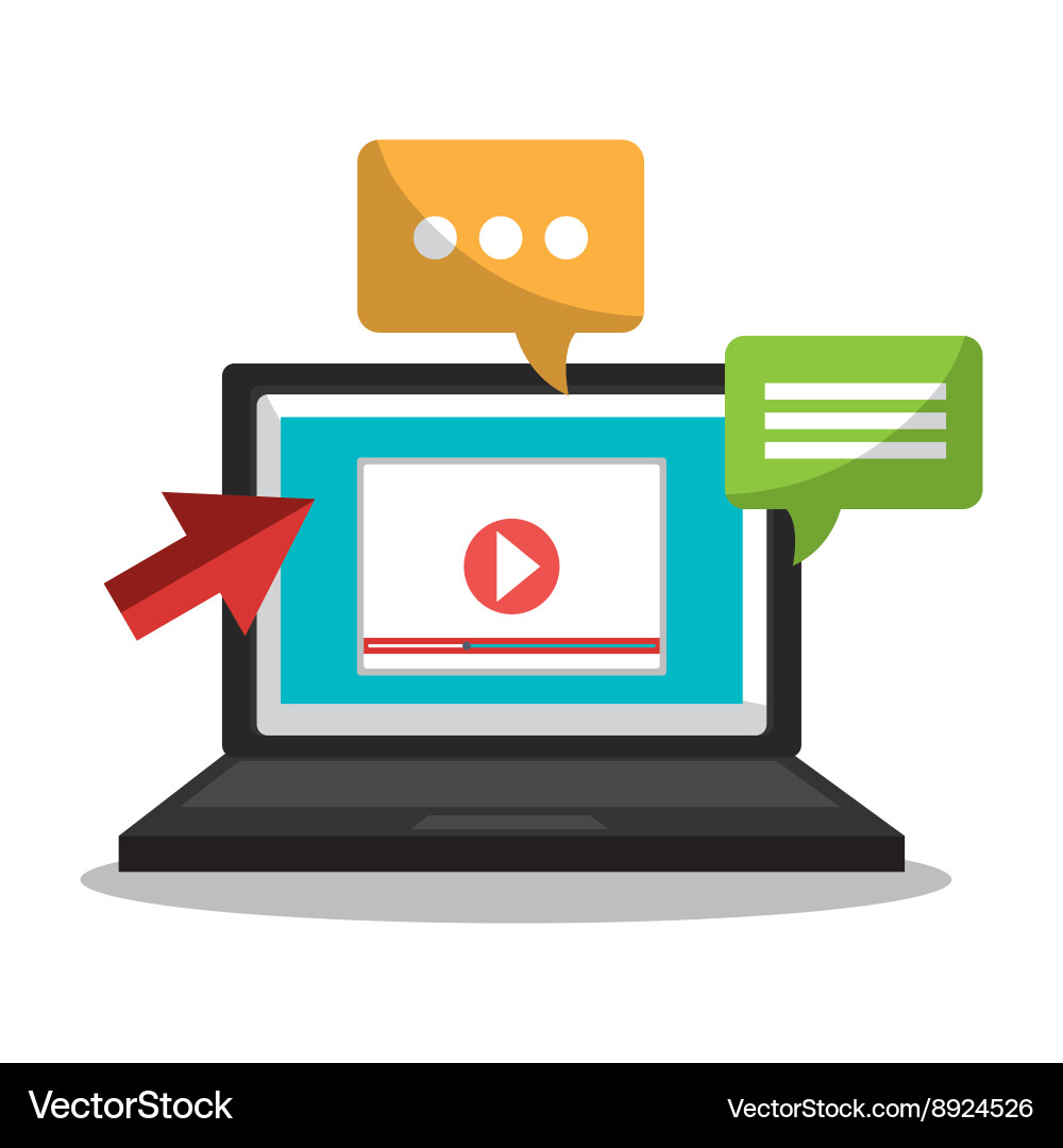Online advertising design Vector Image