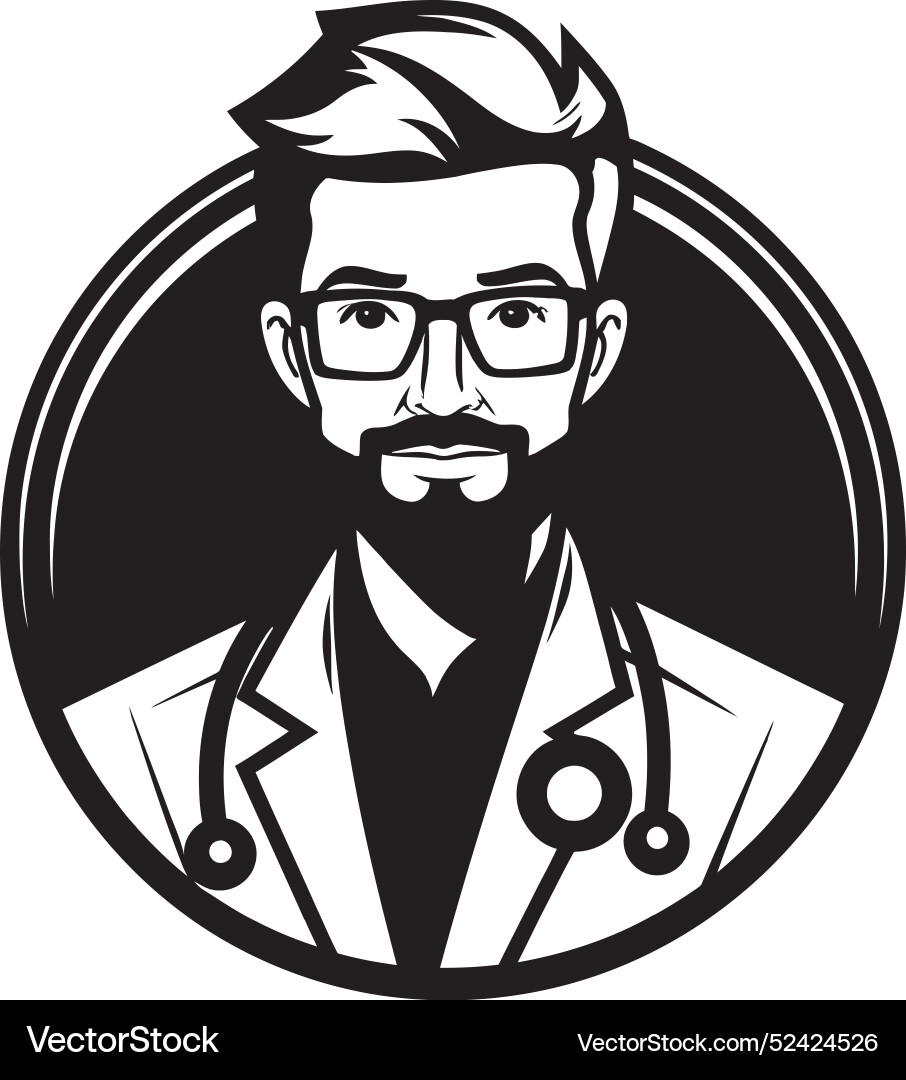 Visualizing doctorly service exploring Vector Image
