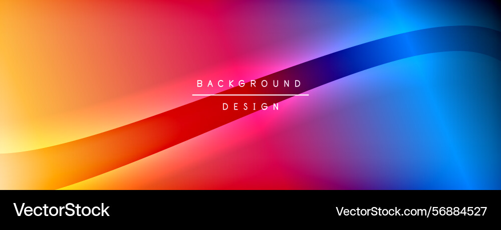 Abstract colorful waves blend creating dynamic Abstract colorful waves blend creating dynamic vector image