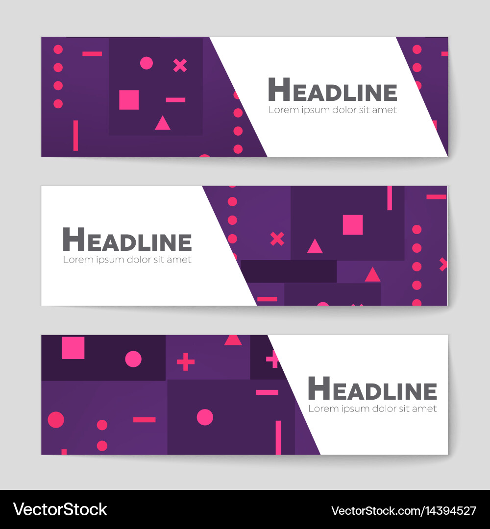Abstract layout background set for art vector image