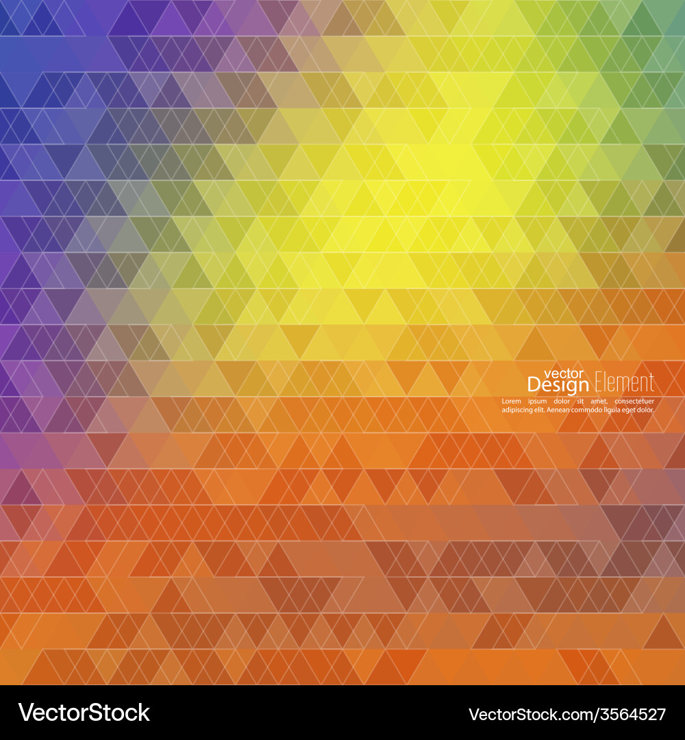Creative abstract triangle pattern vector image