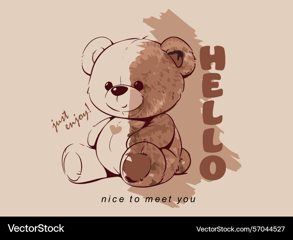 Cute bear Royalty Free Vector Image - VectorStock