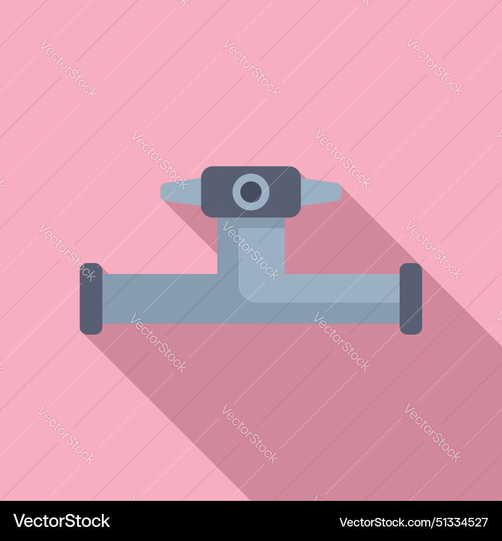 Flat style pipeline valve icon Royalty Free Vector Image