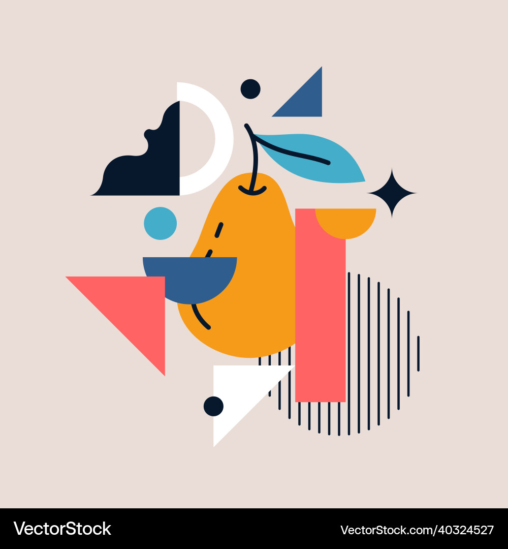 Graphics in a minimalistic style vector image