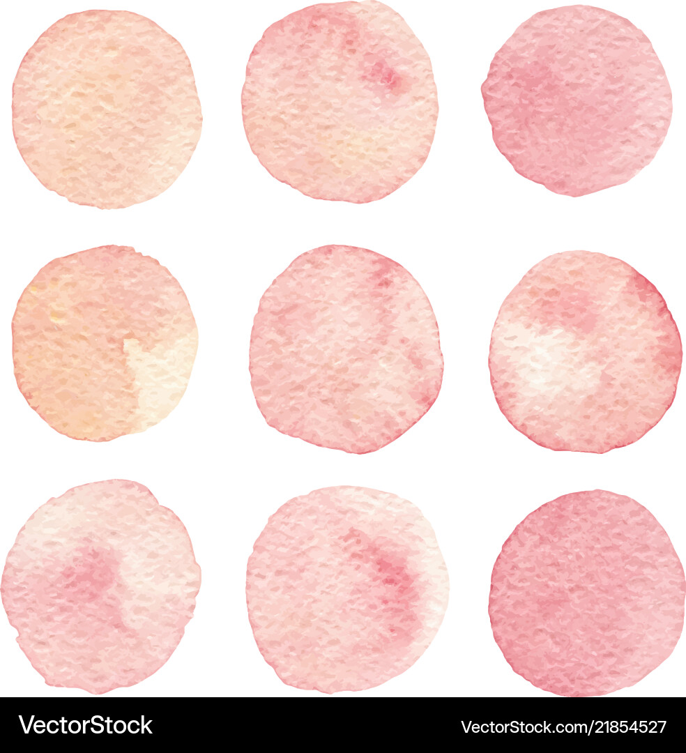 Handgemalte Aquarell Textur Kreise isoliert Handgemalte Aquarell Textur Kreise isoliert vektorbild