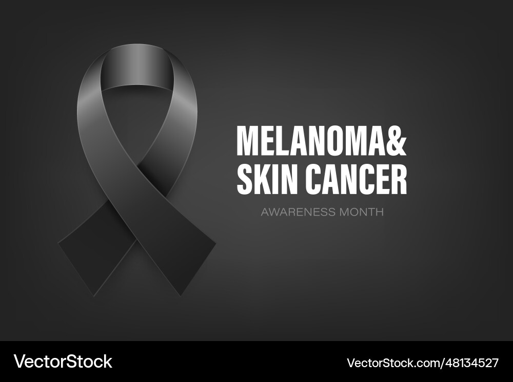 Melanoma Hautkrebs Karte Plakatkarte Melanoma Hautkrebs Karte Plakatkarte Vektorbild