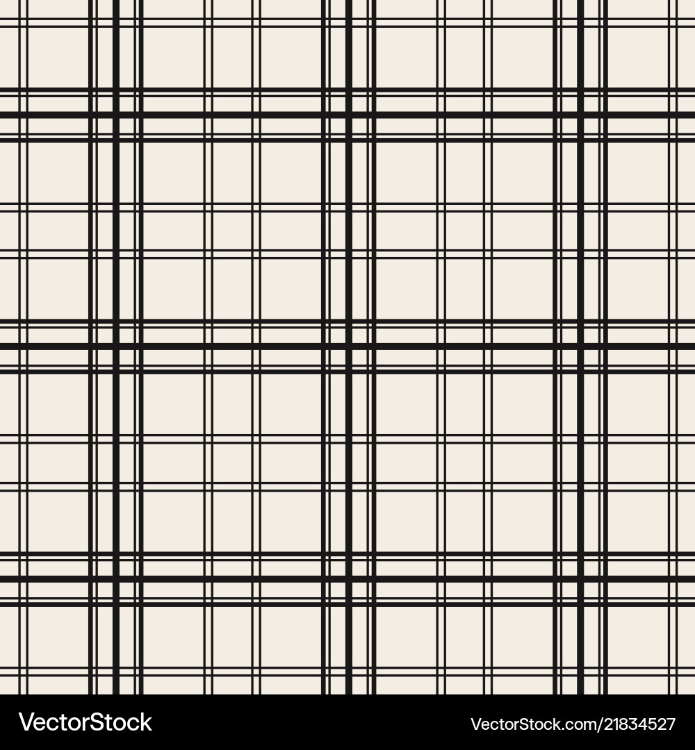 Monochrome crossing lines seamless pattern vector image