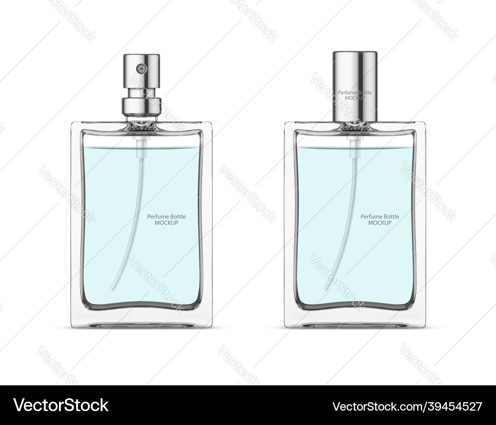 Parfüm Glasflasche mockup Parfüm Glasflasche mockup vektorbild