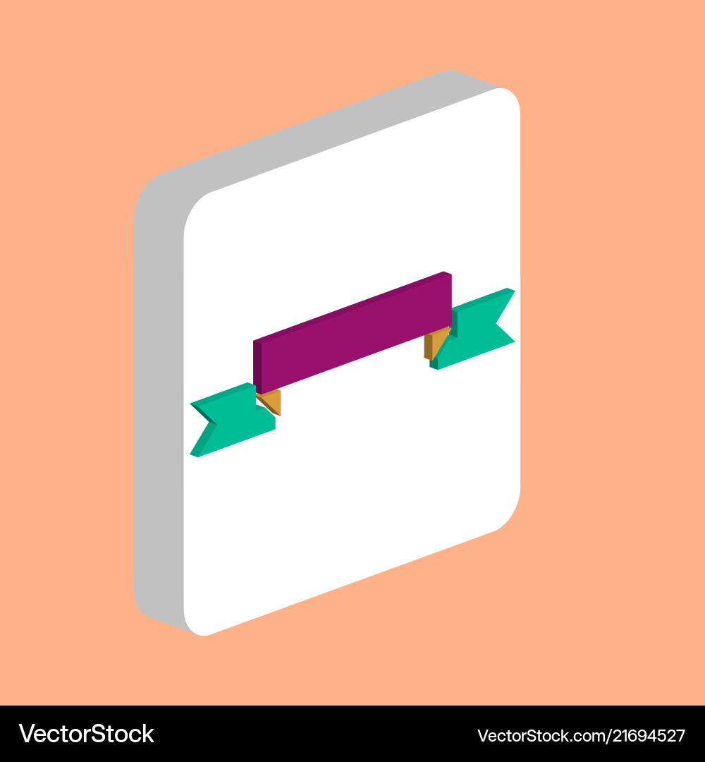 Ribbon computer symbol Ribbon computer symbol vector image
