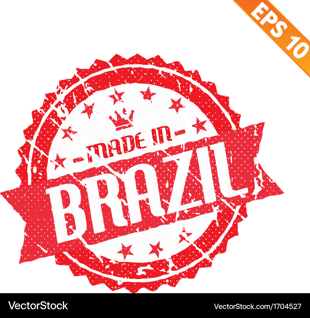 Rubber stamp made in the country - eps10 Vector Image