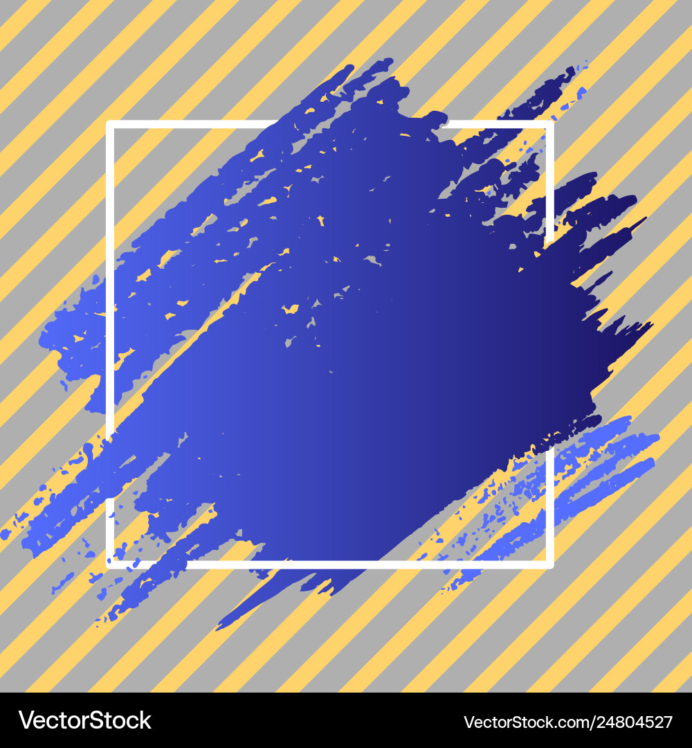 Two tone smudges going beyond square lines Two tone smudges going beyond square lines vector image
