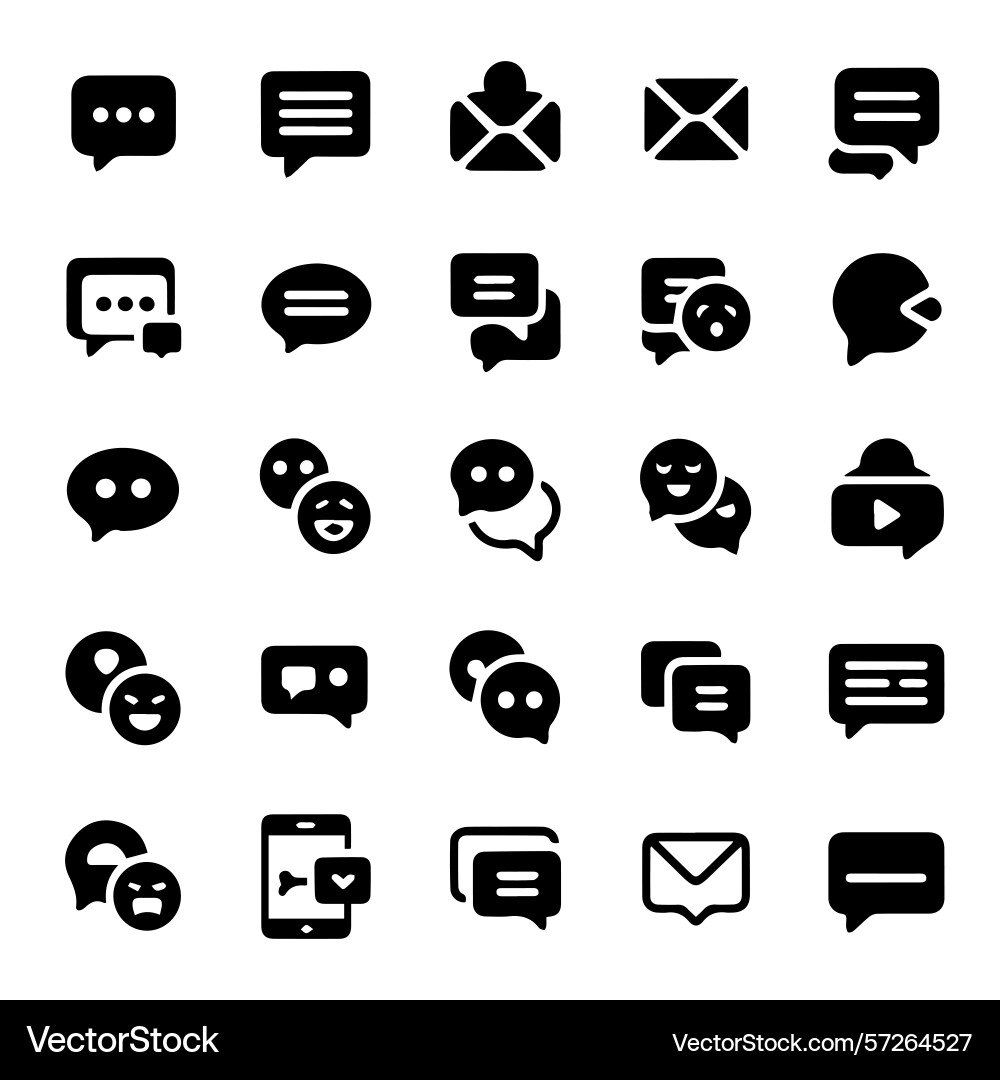 Web icons set offers a design of computer Vector Image