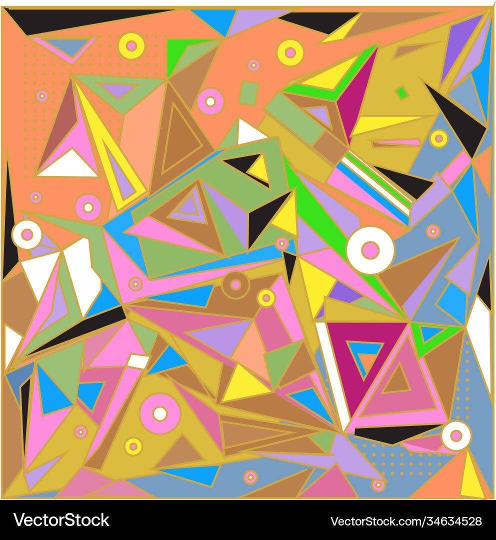 Abstract modern triangles background pattern Vector Image