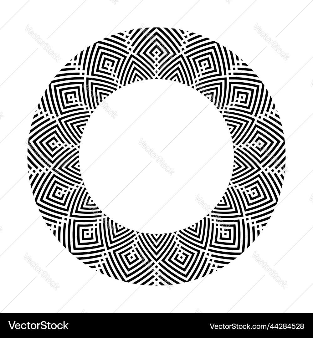 Circle pattern for round frame Circle pattern for round frame vector image