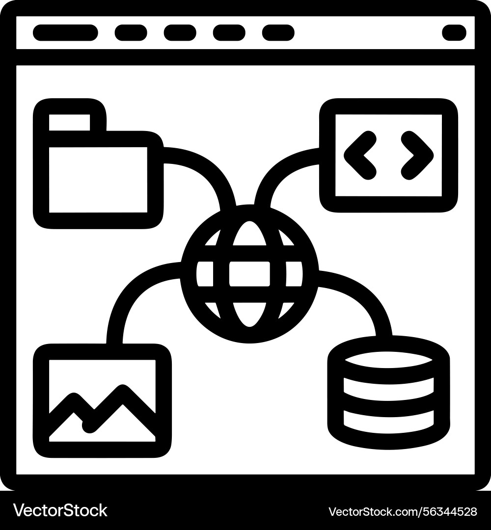 Computer icon symbol image Vector Image