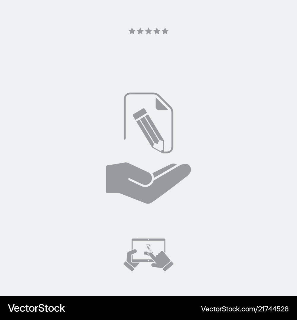 Document project design - minimal modern icon vector image