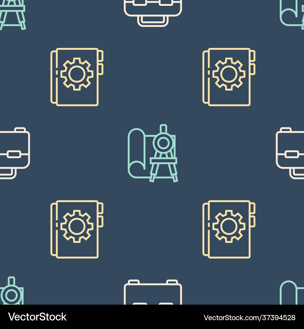 Set line toolbox user manual and graphing paper Set line toolbox user manual and graphing paper vector image