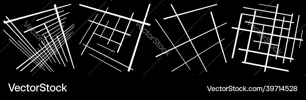 Set pf 3d spatial grids meshes interlace Set pf 3d spatial grids meshes interlace vector image