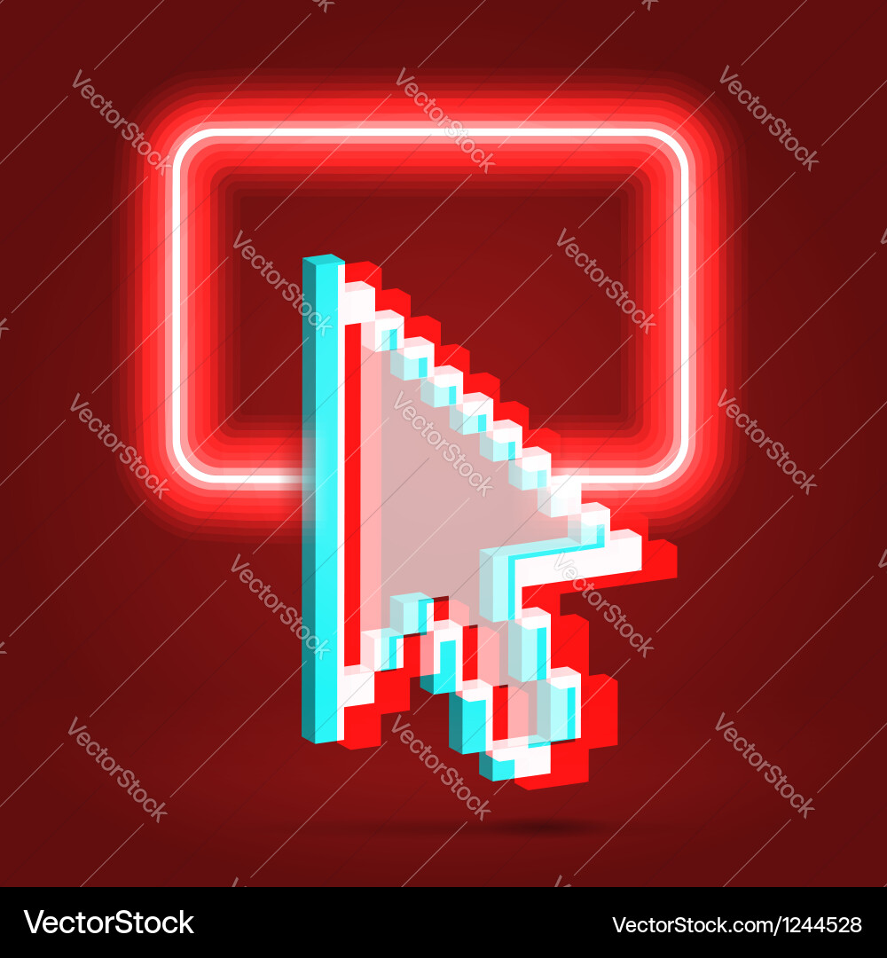 Shining dialog window over red vector image