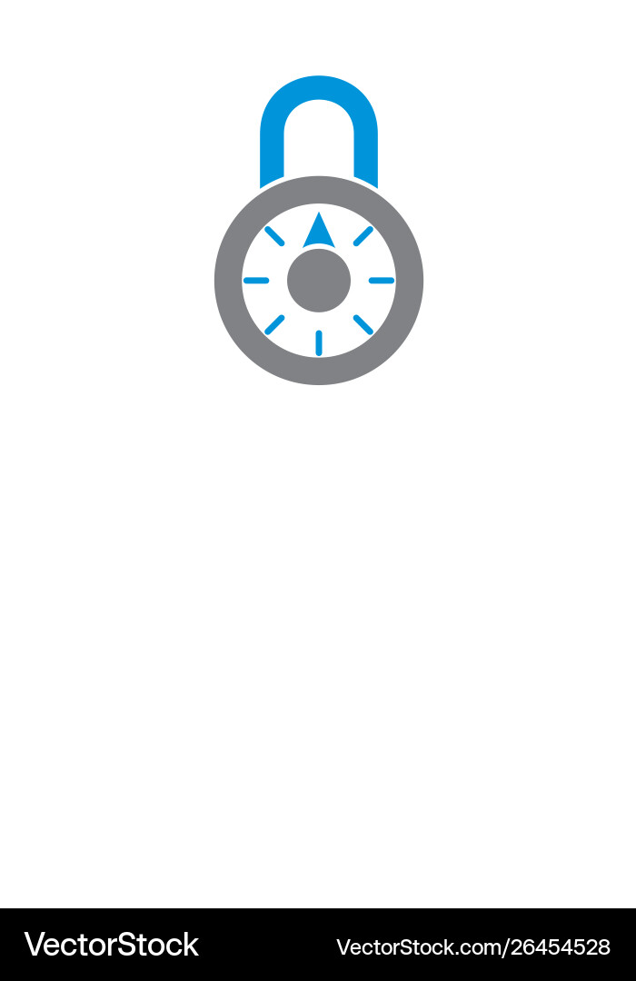 Smart lock icon on background for graphic and web Smart lock icon on background for graphic and web vector image