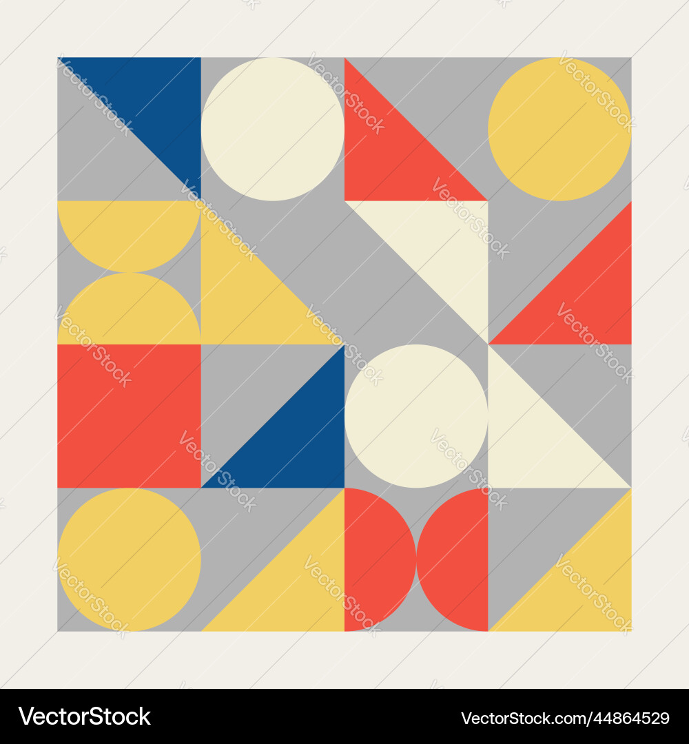 Abstract geometric pattern on gray background vector image